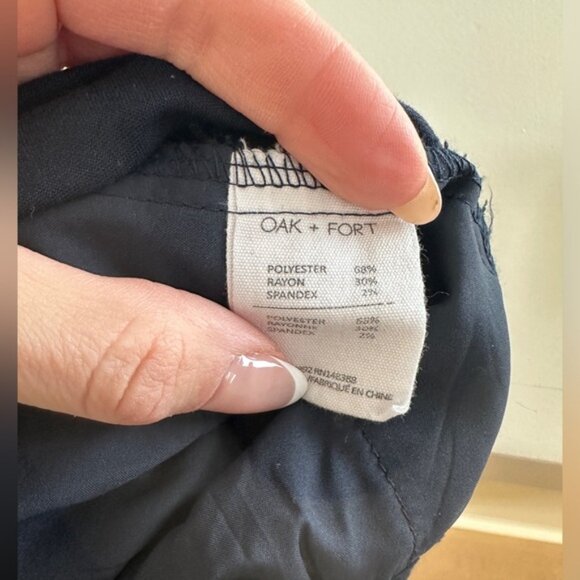 Oak + Fort Windowpane Straight Leg Pants – Size Small - Picture 7 of 7